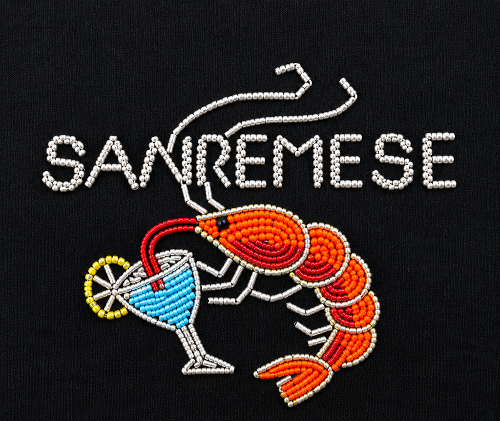 Women's Black Ribbed Sleeveless Tank Top with Colorful Shrimp Beadwork Embroidery, Casual Fashion Top
